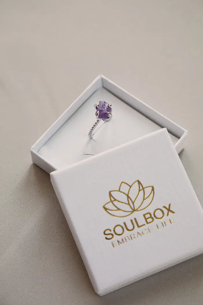 Rosakvarts armbånd & ametyst ring - Bær krystallernes energi med dig hele dagen!