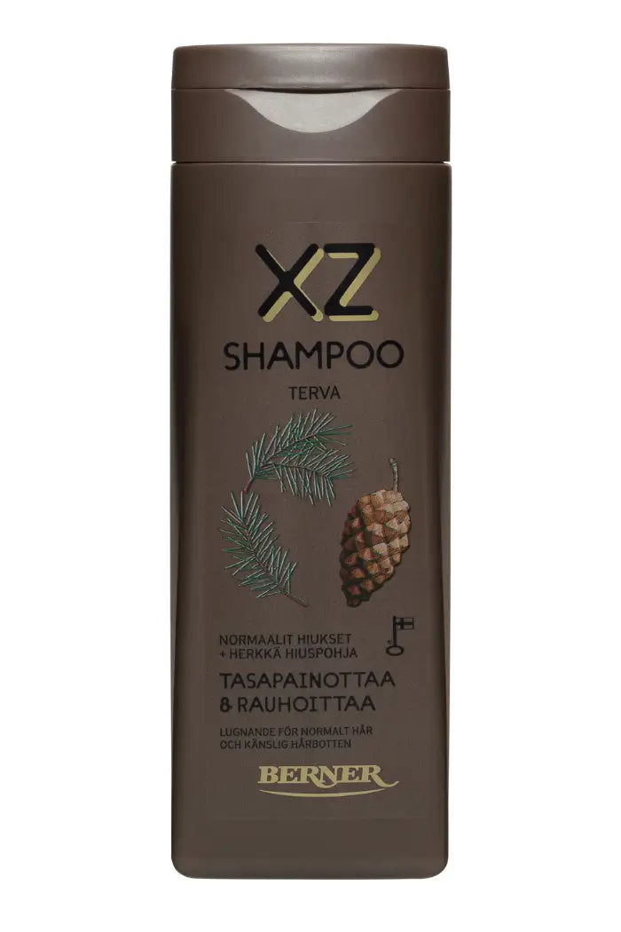 XZ Terva Shampoo er en finsk tjæreshampoo, der hjælper med at skabe balance og velvære i hovedbunden